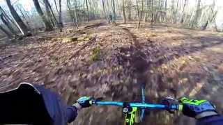 Mountain biking freeride downhill / late December 2014