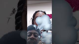 Girl closes her blunt with her tears!