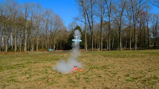 Rocket Engine on Styrofoam Glider