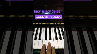 Incy Wincy Spider - Easy Piano Tutorial