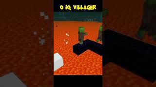 Minecraft villager Iq test | #minecraft #shorts