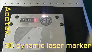 Acctek 3D dynamic fiber laser marker for metal relievo making