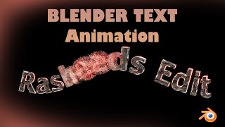 LEARN HOW TO CREATE THIS TRANSITION EFFECT - TEXT ANIMATION TUTORIAL BLENDER