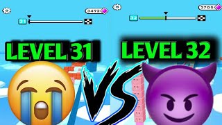 Cube Surfer! Level 31 🆚LEVEL 32 | Game Play | #Shorts