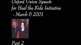 Michael Jackson - Oxford Union Speech Part 2/4