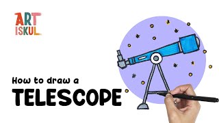 How to draw a Telescope | Simple and Easy Drawing Tutorial For Beginners