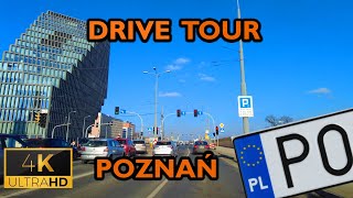 ⁴ᴷ⁶⁰ 🇵🇱 Drive Tour | Poznan, Poland | From South to North (February 2023) [4K]