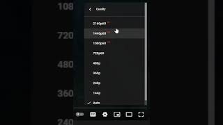 How to change resolution preference in YT