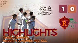 Romulea - Pro Calcio Tor Sapienza | GOAL e HIGHLIGHTS III giorn. Under 19 Juniores Reg.