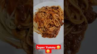 SPAGHETTI 🍝 YUMMY YUMMY 😋 yummy spaghetti #food #shortvideo #shortvideoviral