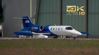 Learjet 35A from GFD GmbH D-CGFA departure Schleswig Jagel Air Base ETNS NTM 24