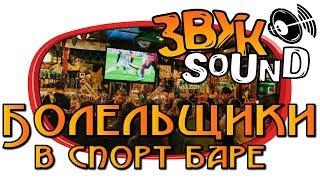 Болельщики в спорт баре ЗВУК, Ликование, фанаты в баре / Fans in the sports bar, Glee