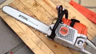 STIHL MS362 being tested