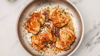 Pan Seared Chicken Thighs