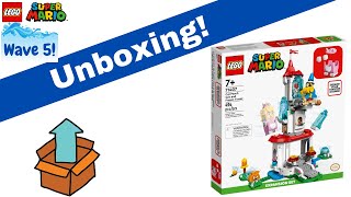 LEGO Super Mario Cat Peach Suit and Frozen Tower Expansion Set (71407) Unboxing!