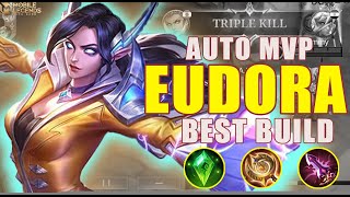 EUDORA AUTO MVP | EUDORA BEST BUILD 2022 | BUILD TOP 1 GLOBAL EUDORA GAMEPLAY | MOBILE LEGENDS#mlbb