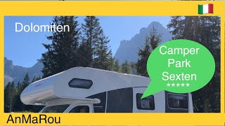 🇮🇹 Sexten Camping Wohnmobilstellplatz Dolomiten & CP