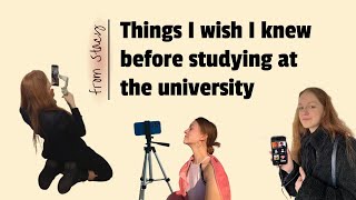 Things I wish I knew before studying at the university