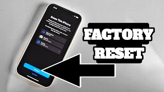 How to delete everything from iPhone / Factory Reset