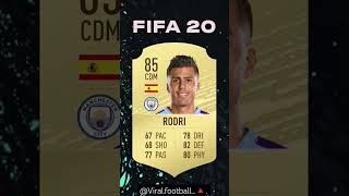 RODRI fifa evolution 🔥2024#fifa23 #fut23 #fifa22 #fifa #football #shorts #skills #fyp #fypシ