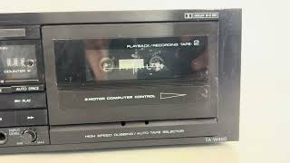 ONKYO TA-W460 Dual Audio Cassette Tape Deck Recorder High Speed Double Player