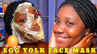 EASY DIY EGG YOLK FACE MASK|AFRICAN BLACK SOAP|SKIN CARE ROUTINE