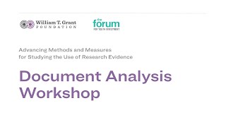 Advancing Methods and Measures for Studying the Use of Research Evidence: Document Analysis