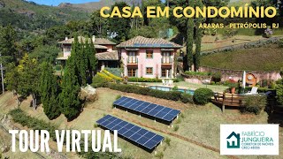 Linda casa em condomínio fechado de Araras, Petrópolis, RJ | Tour virtual completo