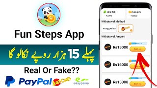 Fun Steps App Withdrawal  Online Earning in Pakistan || Jaazcash Easypaisa Withdrawal App 2024