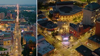 BRAMPTON IN 8K | Sunrise, Sunset, Dusk & Night | Licensed Drone Pilot Ontario | DJI Inspire 3