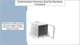 Deshidratador de alimentos BioChef Arizona 10 bandejas de acero inoxidable – Temporizador,