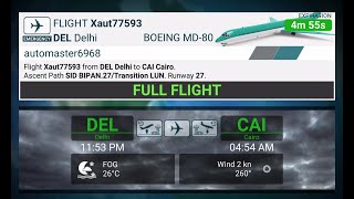 Airline Commander - Full Flight from Delhi to Cairo