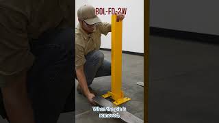 Coming Soon @ Vestil 2-Way Folding Bollard #bollards  #warehouse #powdercoat