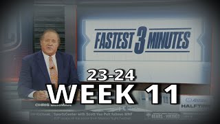 Chris Berman Fastest 3 Minutes | ESPN MNF 2023-24 Week 11 | EAGLES vs CHIEFS