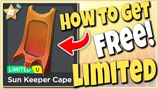 [FREE UGC] HOW TO GET SUN SEEKER CAPE in Roblox Punch Simulator