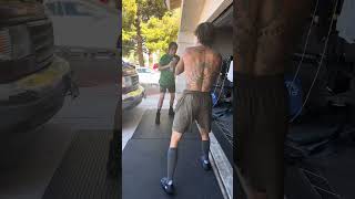 Paul Spadafora shadow #boxing with amateur fighter Johnny  #fighter #spadaforaboxing #lasvegas