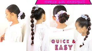 TODDLER GIRL EASY CURLY/WAVY HAIRSTYLES | BACK TO SCHOOL HAIR TUTORIAL