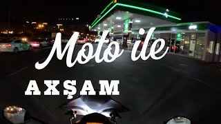 Axşam moto ilə rahatdır #ilyasmotovlog #motovlog #baku #haojue #kuryer #wolt