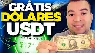 GANHE POR DIA $17.50 USDT DÓLARES EM 10 SEGUNDOS GRATUITAMENTE I Como ganhar dinheiro