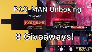 PAC MAN x Wet n Wild Unboxing and 8 GIVEAWAYS