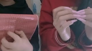 ASMR my brother tries asmr for the first time-(NO TALKING)