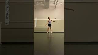 Turning 💜🩰💜 #ballerina #ballet #dance #pointe #shorts #turning #dancer #arabesque #balance