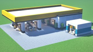 HOW TO MAKE A GAS STATION IN MINECRAFT - Minecraft Tutorial