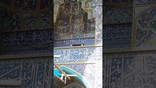 The beauty of art on the walls of Imam Reza's (A) holy shrine   #shorts