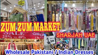 Zum Zum Market Sharjah UAE | Pakistani / Indian Dresses, laces jewelry Wholesale Market