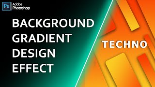 Background Gradient Design Effect In Photoshop cc | Photoshop Tutorial