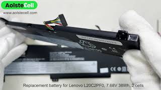 Replacement battery for Lenovo L20C2PF0, L20M3PF0 (38Wh 2 cells & 45Wh 3 cells )