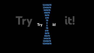 Try it! #funny #yt #short #numbers