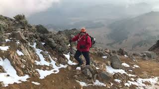 ARDIENDO LA LINEA DEL HORIZONTE EN IZTACCÍHUATL INVERNAL