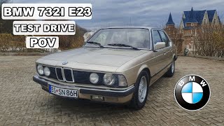 1986 BMW E23 732i 197 HP | DRIVE OLDTIMER ACCELERATION EXHAUST ENGINE | POV TEST DRIVE 4K